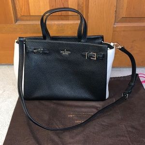 Kate Spade black with beige side hand/shoulder bag duo